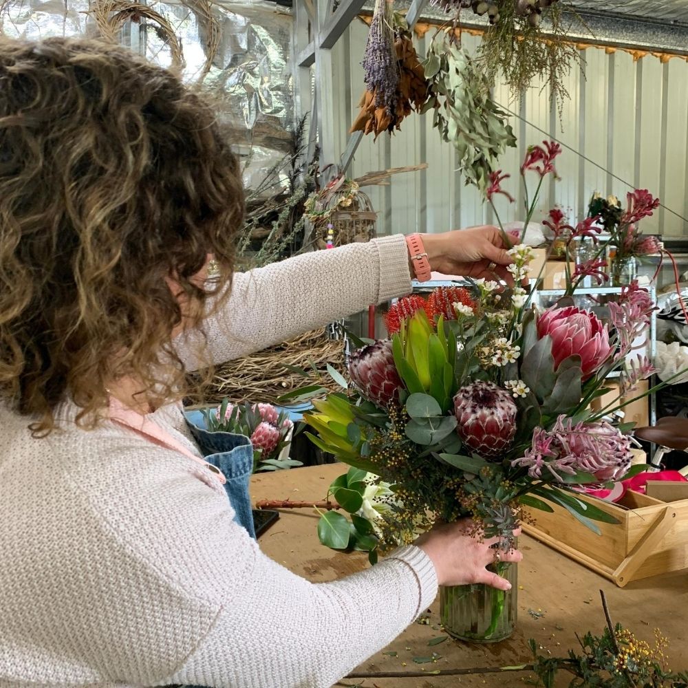 Annette and her flowers